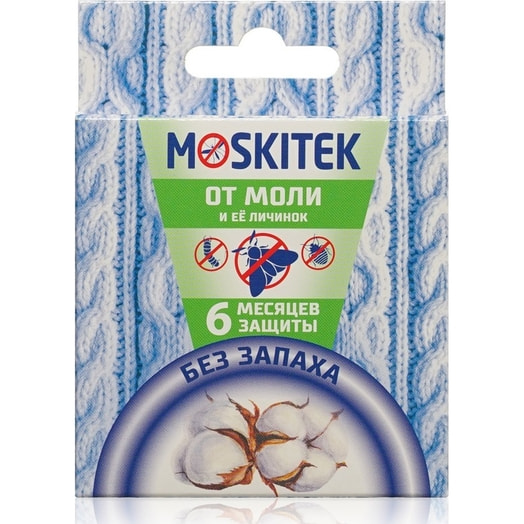 Секция Moskitek Део от моли без запаха 1шт Россия Moskitek
