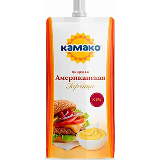 Горчица Американская 180г дой-пак СП КАМАКО ПЛЮС Беларусь