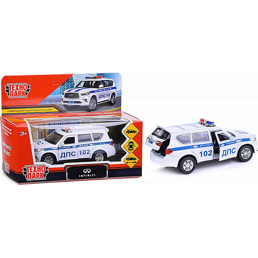 Машина металл INFINITI QX80 Полиция арт. QX80-12POL-WH Россия