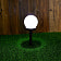 Фонарь садовый Inbloom на солн батарее Шар 10х10х34см, 1LED, белый арт.475-306 Китай