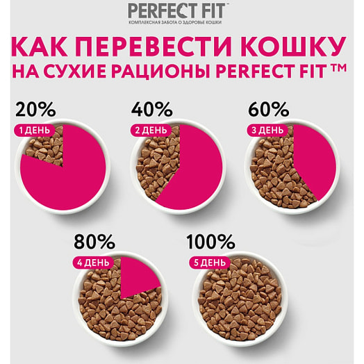 Корм сух.PERFECT FIT 650г с лососем Марс Россия PERFECT FIT