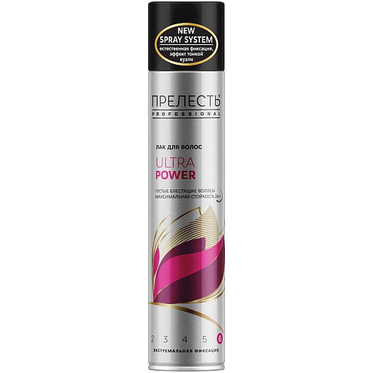 Лак волос Прелесть Professional Ultra Power 300мл Россия
