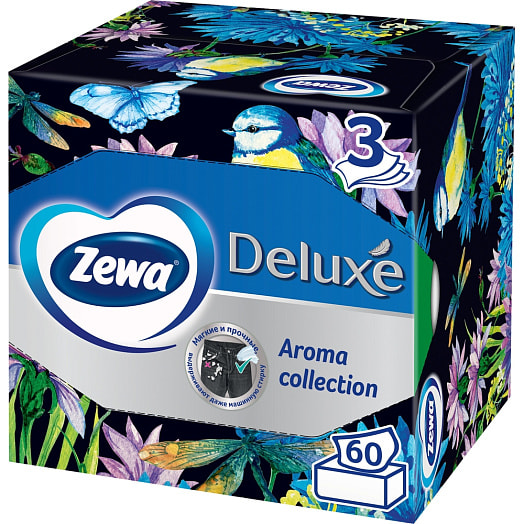 Cалфетки бумажные Арома Коллекция 3-х слойные SCA Россия ZEWA