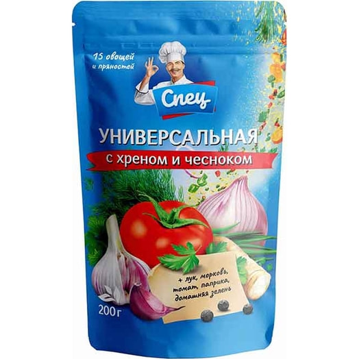 Приправа универсальная 200г с хреном и чесноком Беларусь