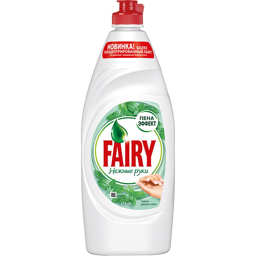 Средство для мытья посуды Fairy 900мл Чайное дерево и мята Procter & Gamble Россия