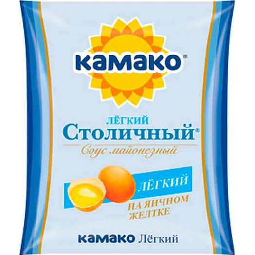 Майонезный соус Столичный Легкий 35% 400г пл. СП КАМАКО ПЛЮС Беларусь