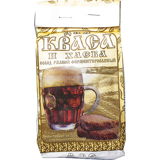 Солод МИРА Для кваса и хлеба 400г пакет ржаной сухой ферментированный Беларусь