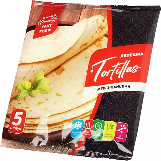 Лепешка мексиканская Tortillas 345г Россия Ризык