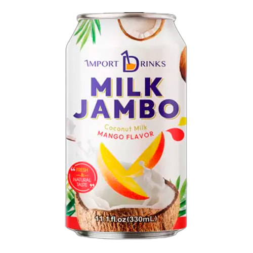 Напиток MILK JAMBO Кокосовое молоко со вкусом Манго 330мл ж/б Вьетнам