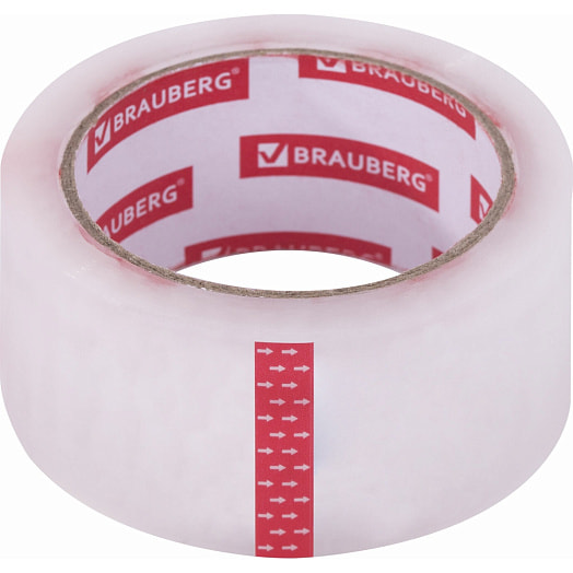 Клейкая лента Brauberg 48мм*66м упаковочная прозрачная арт.440172 Китай