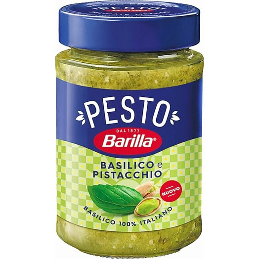 Приправа соус Песто 195г ст/б с базиликом и фисташками Италия Barilla