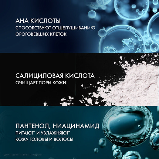 Шампунь-пилинг против перхоти для мужчин 380мл 440г контроль жирности Unilever Россия CLEAR
