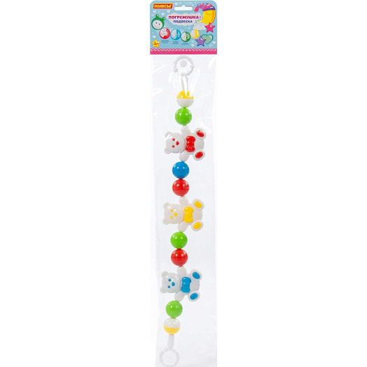 Погремушка-подвеска Весёлые мишки 54см арт.71552 Беларусь