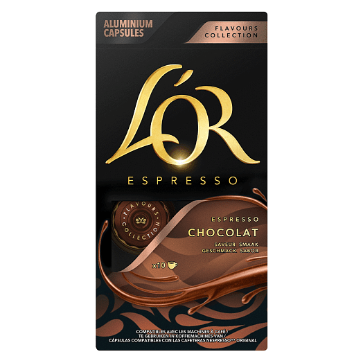 Кофе молотый в капсулах Lor Espresso Chocolat 10шт 52г Франция