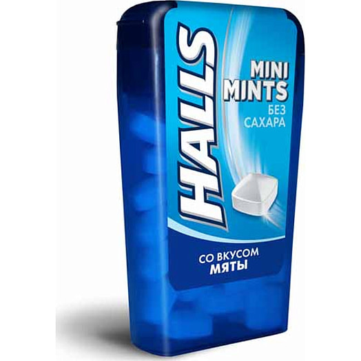 Конфеты без сахара HALLS 12.5г со вкусом мяты Турция