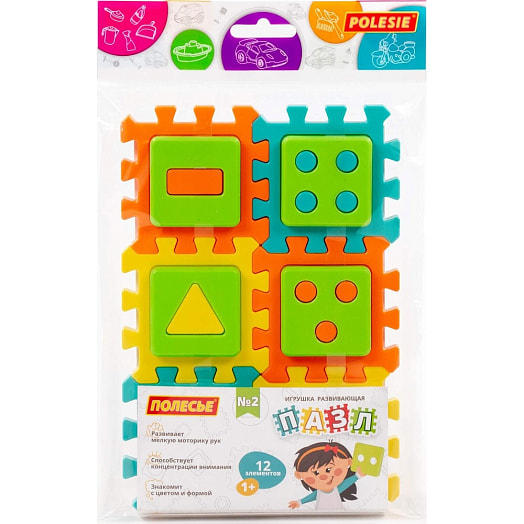 Игрушка Пазл N2 12 элементов арт.91390 СООО ПП Полесье Беларусь Полесье