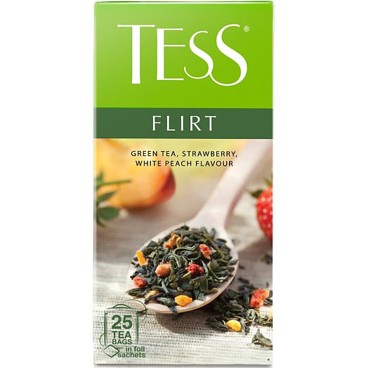 Чай Tess 36г Flirt зеленый 25пак*1.5г Орими Россия