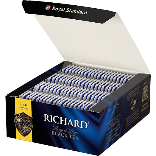 Чай Richard Royal Ceylon черный 200г (100пак*2г) Россия