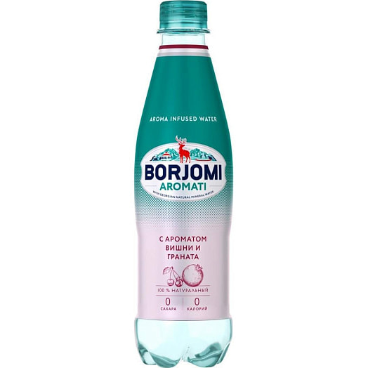 Напиток б/алк Боржоми Аромати Вишня, гранат 500мл ПЭТ IDS Borjomi Georgia Грузия
