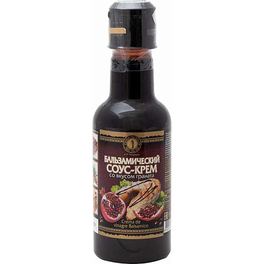 Бальзамический соус-крем Мирный 220г ПЭТ со вкусом граната ООО СП Мирный Россия