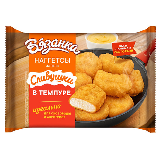 П/ф Наггетсы Сливушки в темпуре из мяса ц/бр зам 230г Трейд-Сервис Россия