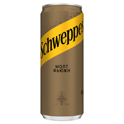 Напиток Швеппс Молт Фьюжн 330мл ж/б УП Кока-Кола Бевриджиз Белоруссия Беларусь