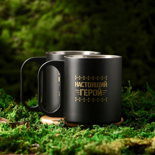 Набор туристический Защитник (термос 500мл, кружка 2шт) арт.5084196 Китай