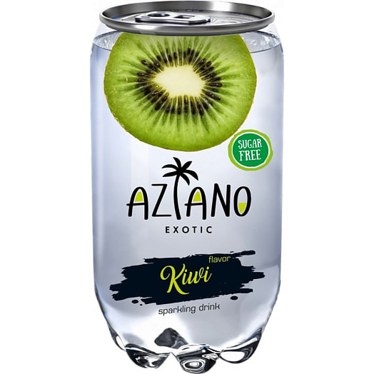 Напиток Aziano Kiwi газ. 350мл ж/б ООО Азиано Россия