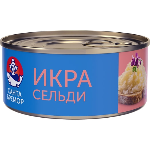Икра сельди Деликатесная люкс оригинальная 100г ж/б СП Санта Бремор ООО Беларусь