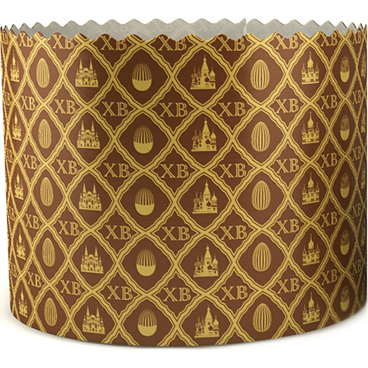 Форма однораз бумажная для кексов и куличей d134 h95 PA13495PEGR/2_R Россия