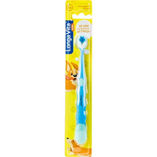 Щетка зубная Longa Vita Kids 10 000 щетинок для детей от 5-х лет Китай