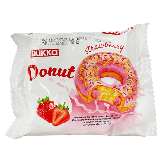 Кекс глаз Donut Nukka Клубника 40г Турция