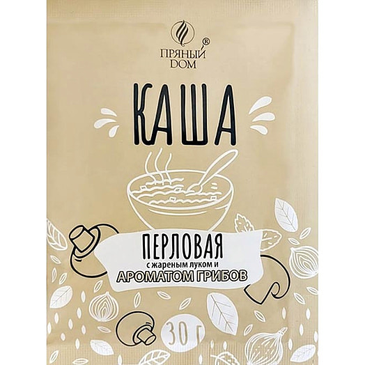 Каша перловая НТВ 30г пл. с жареным луком и ароматом грибов ЧУП Пряный Дом Беларусь