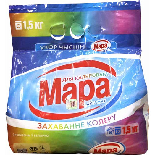 Порошок Узор Чысцiнi 1.5кг автомат для цветного ПКФ Сонца Беларусь Мара