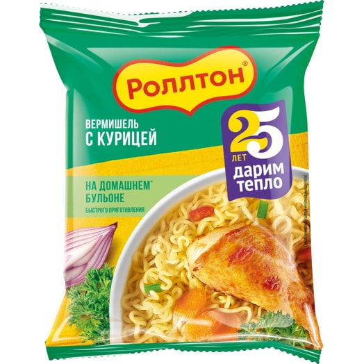 Вермишель б/п Роллтон куриная 60г Россия