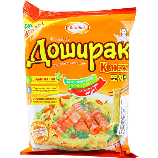 Лапша Доширак квисти бекон 70г Россия