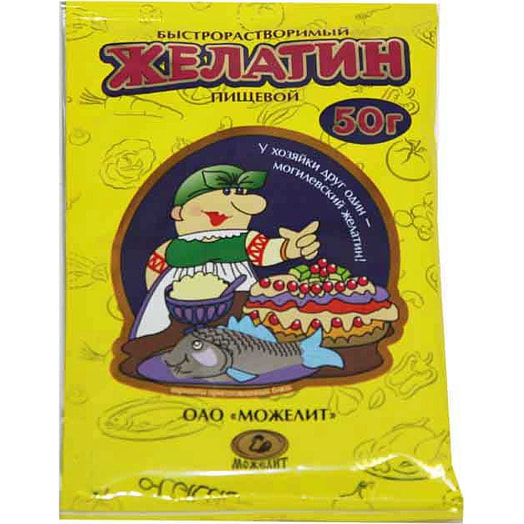 Желатин пищевой 50г Беларусь
