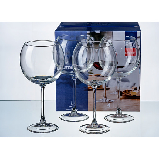 Набор бокалов для вина стеклянных tasting time.burgundy 4шт*650мл арт.P6816 Белбогемия Россия