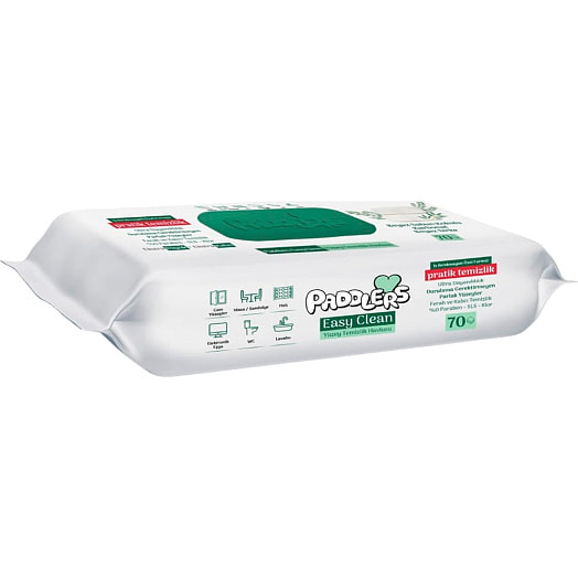 Влажные салфетки Easy Clean для уборки поверхностей 70шт Турция PADDLERS