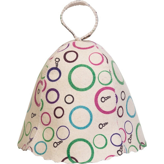 Шапка для бани и сауны с орнаментом (войлок) арт.40136 ООО Профит Китай Банные штучки