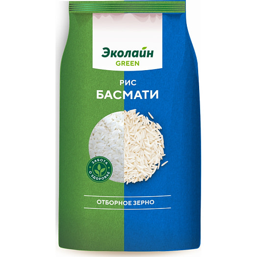 Рис Басмати 800г пакет Эколайн Пакистан