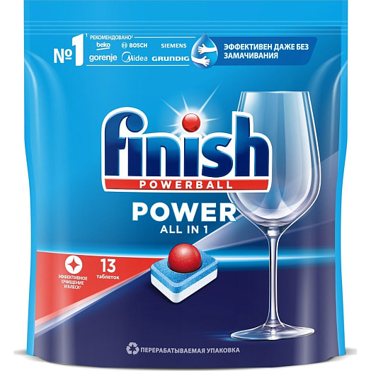 Таблетки для ПММ Finish Power All in 1 (13шт) Reckitt Benckiser Польша