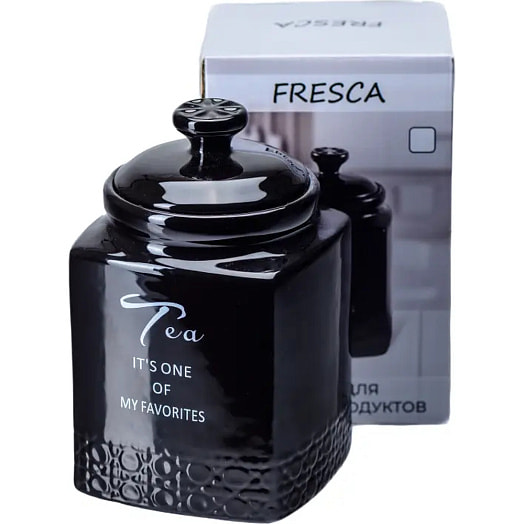 Банка для сыпучих прод керамическая tea 750мл/9,3*10*15,6см арт.QC23A616T Китай