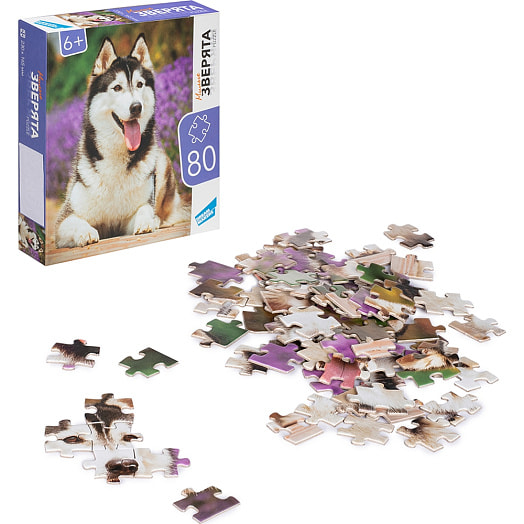 Пазлы 80 Зверята арт.RI8002C ООО Желтый крокодил Беларусь DREAM MAKERS-BOARD GAMES