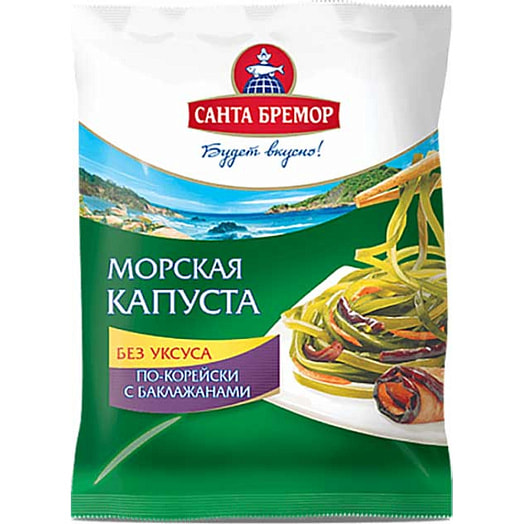 Капуста морская по-корейски 350г с баклажанами Беларусь