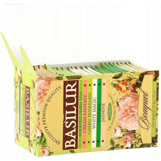 Чай зеленый Basilur Букет Ассорти (25конв) 50г Basilur Tea Export (PVT) Ltd Шри-Ланка Basilur
