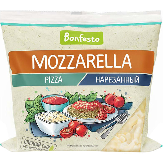 Сыр Моцарелла пицца (нарезанная) 40% 150г Туровский м/к Беларусь