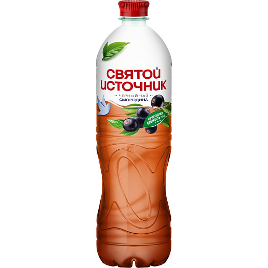 Напиток б/алк Святой Источник Черный чай 1л ПЭТ смородина ОООЗавод Святой Источник Россия Святой Источник