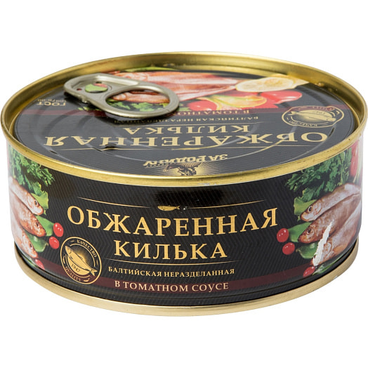 Килька балтийская н/р в томатном соусе обжаренная 240г ж/б Россия