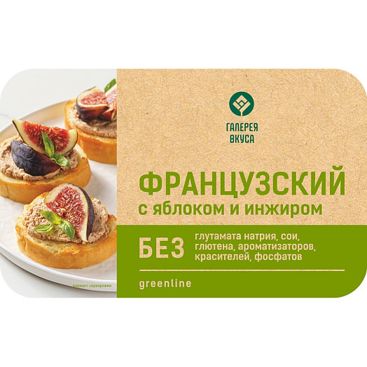 Консервы паштетные Французский паштет с яблоком и инжиром (лоток) 150г ООО Французская ферма Беларусь Галерея вкуса